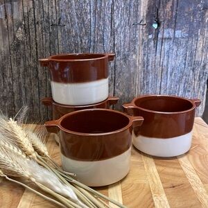 SUNBURST | Lethbridge BC | Studio Stamped |Ceramic | Set of Four | Mini | Pots